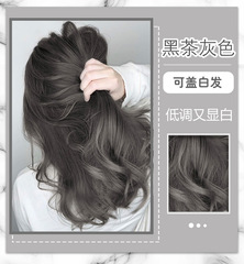 Black Tea Ash Brown Hair Dye 2022 Trendy Color Whitening DIY Hair Dye Cream Milk Tea Flaxen Ash Black Tea Color