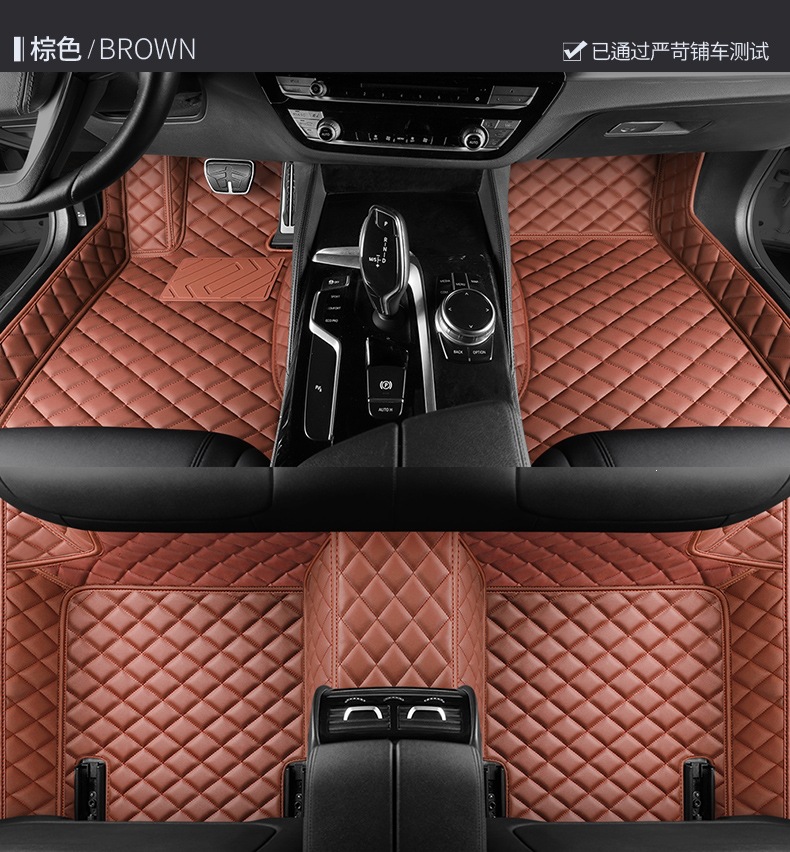 Full-coverage car floor mats, custom-made for specific car models, suitable for both old and new models, silk loop floor mats, custom-made waterproof interior car mats