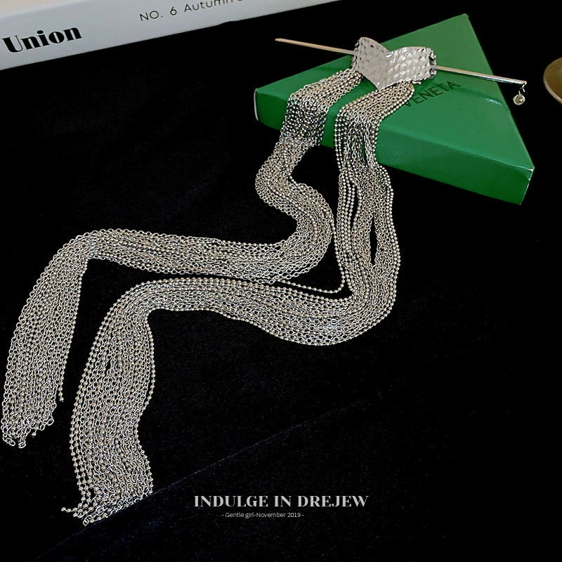 Встряхните звук новой шпильки, складной холодный ветер, любовь, Длинная кисточка, Национальный прилив, задняя часть головной пластины, Шпилька для волос, поколение волос