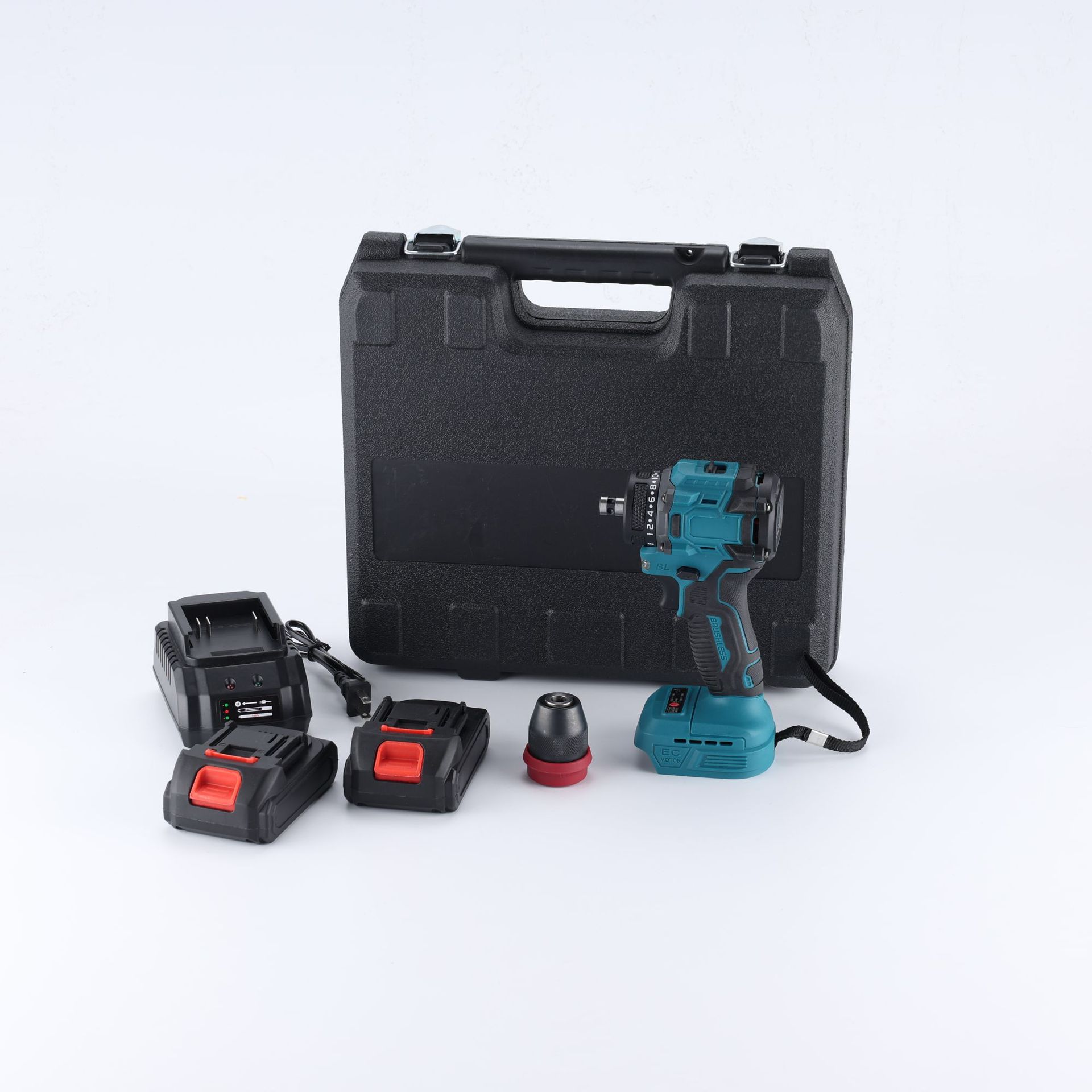 Transfronterizo multifuncional desmontable taladro de mano sin escobillas taladro de litio inalámbrico de alta potencia de carga doméstica de comercio exterior