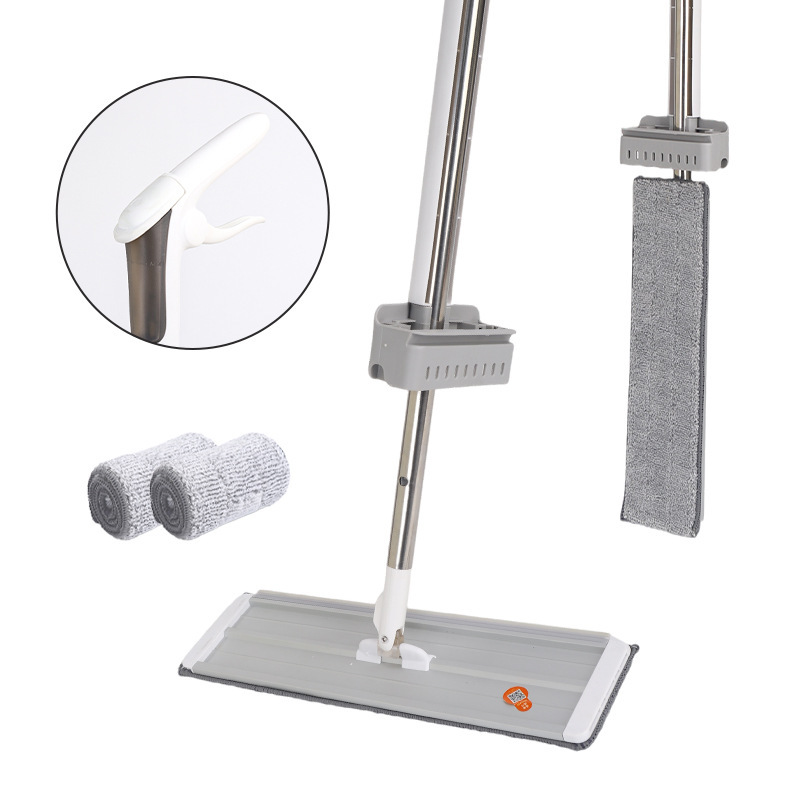 Large and Thickened Absorbent Self-Wringing Flat Mop with Rotating Head for Home Use, Lazy Mop Bucket and Mop Head Large and Thickened Absorbent Self-Wringing Flat Mop with Rotating Head for Home Use, Lazy Mop Bucket and Mop Head