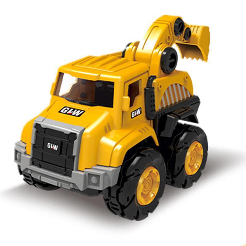 Juguetes de ingeniería de aleación transfronteriza para niños mezcladores resistentes a la caída para niños excavadoras modelo de inercia