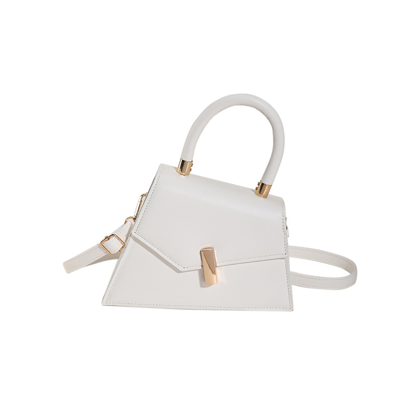 2023pu bolsa de mensajero estilo occidental simple bolso de hombro de las mujeres Bolsa de diseño de nicho portátil de moda con textura