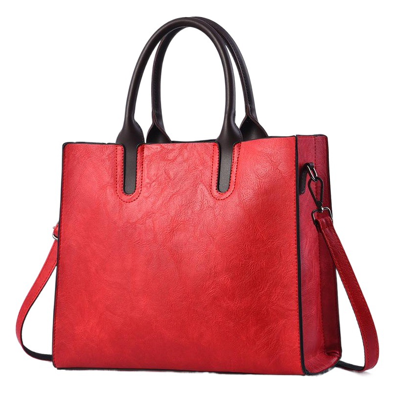 【Shichen Women's Bags】Vintage Embossed Vertical Tote Bag Business Commuter Handbag Crossbody Briefcase Women's Bag Wholesale