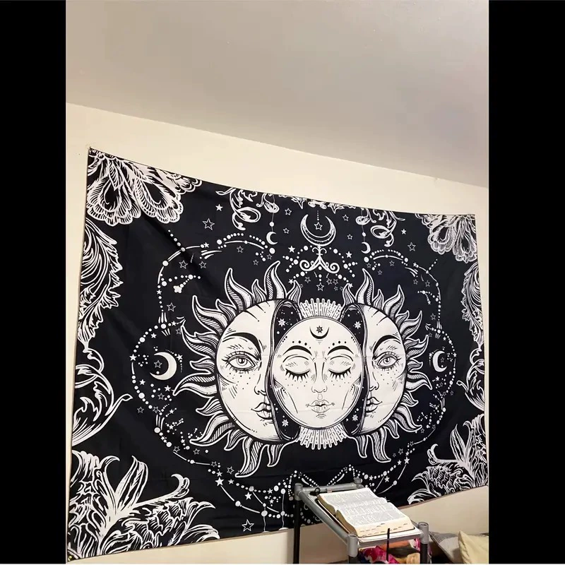 Mysterious tapestry solar-powered for bedroom