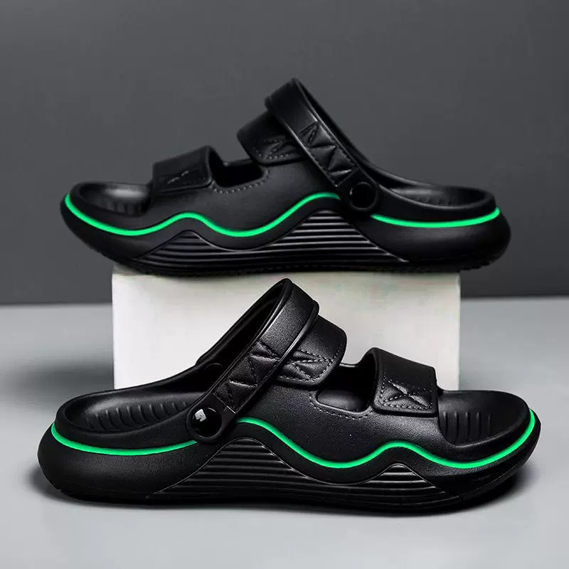 休闲时尚凉鞋男款外穿软底防滑涉水开车男士夏天沙滩拖鞋休闲百搭