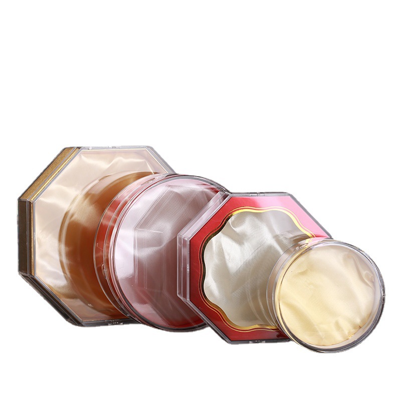 Venta al por mayor bloqueo Nido de Pájaro caja interior acrílico caja redonda 50g 100g transparente Cordyceps tónico caja de plástico universal