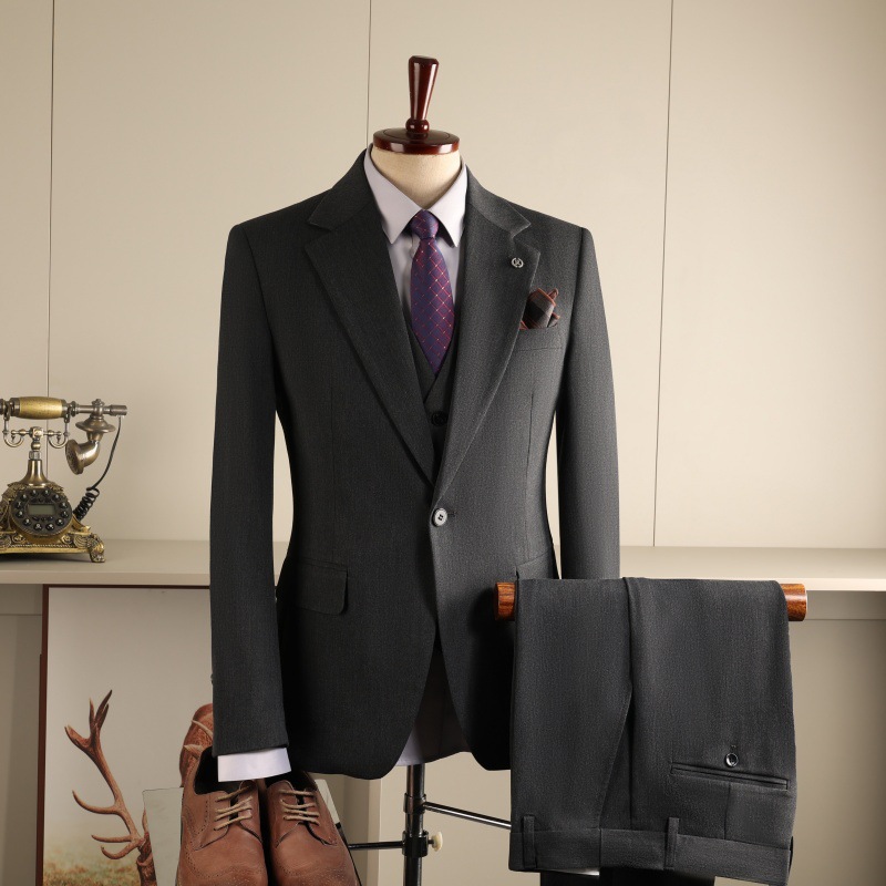 Abiti da sposo per testimoni, eleganti abiti formali da lavoro su misura, vestibilità slim, tipo a tavola_voghion.com