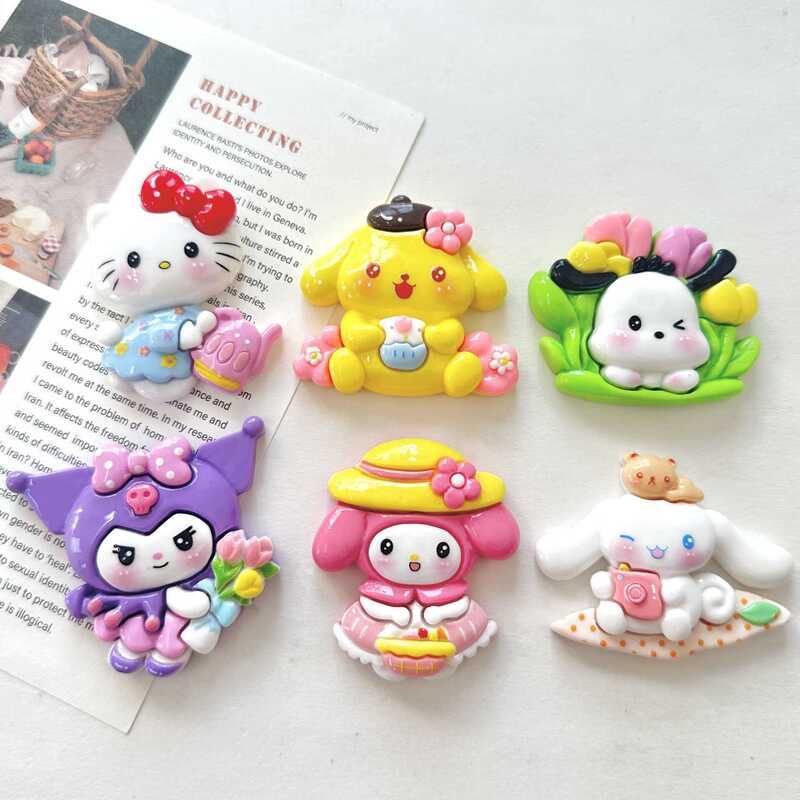 Cartoon Garden Sanrio DIY Resin Accessories Cream Glue Mobile Phone Case Hairpin Refrigerator Magnet Storage Box Material Cartoon Garden Sanrio DIY Resin Accessories Cream Glue Mobile Phone Case Hairpin Refrigerator Magnet Storage Box Material
