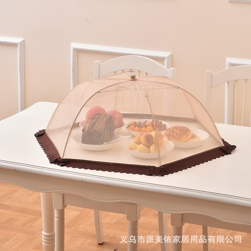 義烏メーカー夏メッシュライト高級大型折りたたみ家庭用野菜カバー防虫食事カバー食品カバー食品カバー|undefined