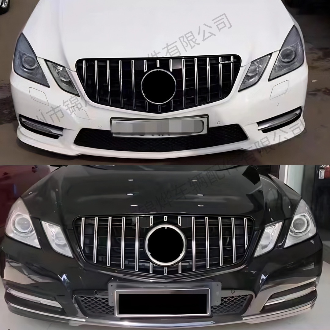 Suitable for 2009-2012 Mercedes-Benz E-Class W212 Modified Front Face Grille Gt Starry Sky Style Front Bumper Air Intake Grille