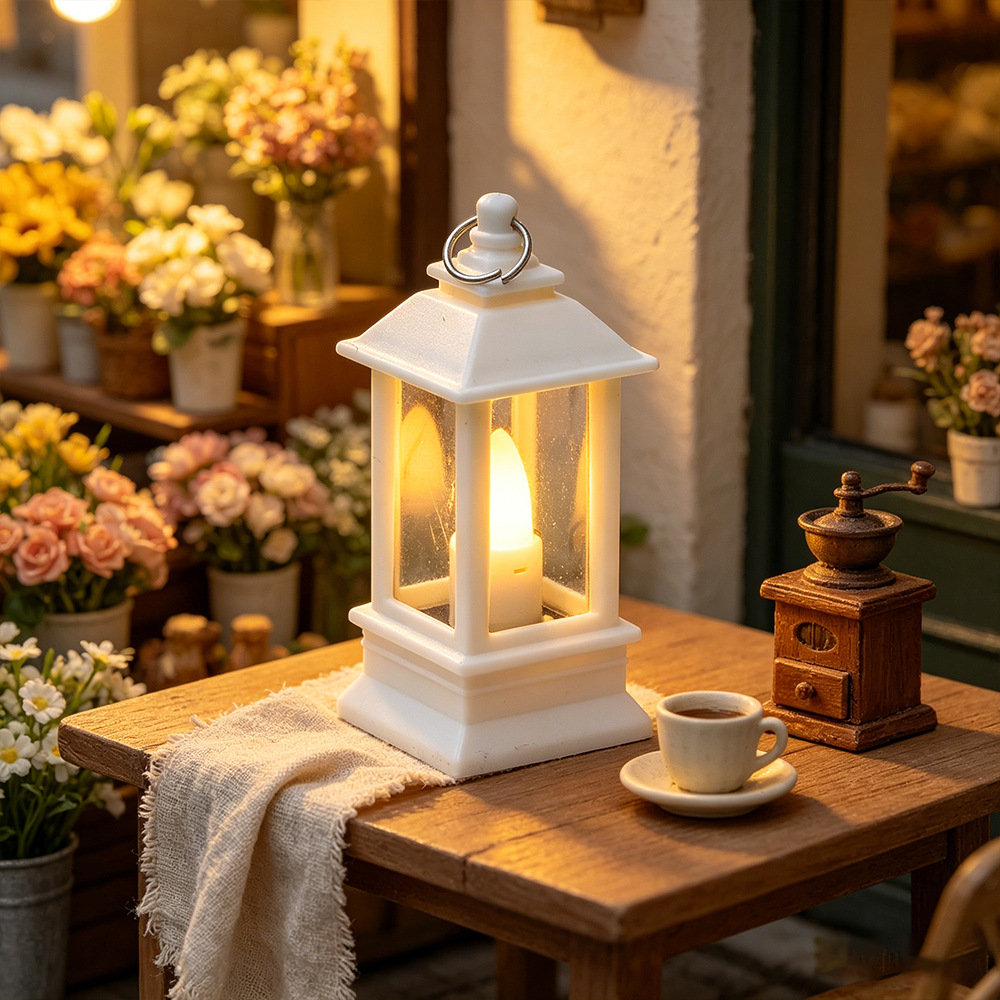 Vintage lámpara de queroseno vela electrónica luz de noche ambiente navideño vela led decoración decoración de mesa