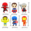 Heroes, cartoon straw with accessories, 2021 collection, Amazon, Birthday gift