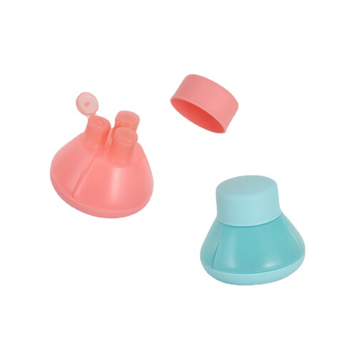 Travel bottle set portable storage bottle men's and women's shower gel shampoo cosmetic bag 3-in-1 travel bottle