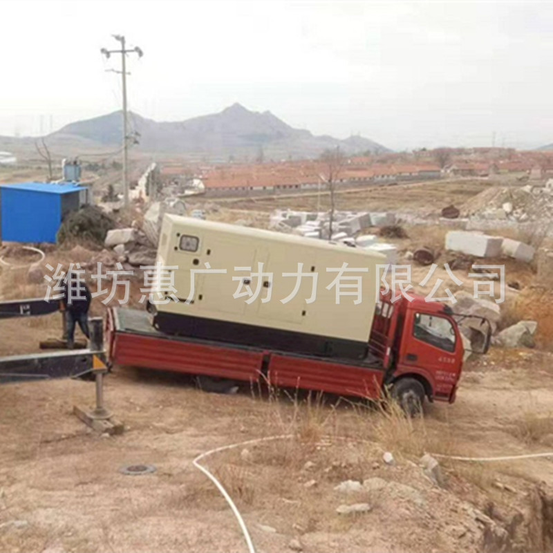 潍柴原装低噪音柴油发电机组WPG344/L8 静音箱250KW发电站