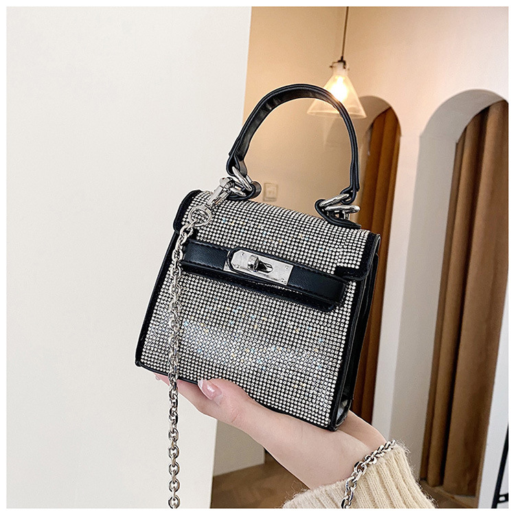 New Fashion Diamond-studded Mini Square Bag display picture 12