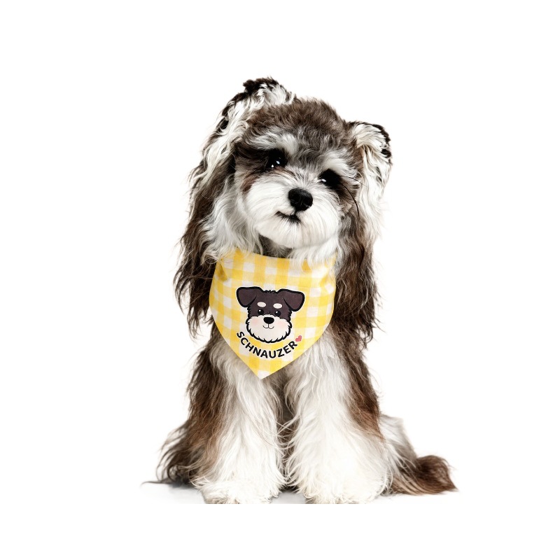 Fábrica de Danyuanzi para mascotas toallas triangulares toallas de saliva de algodón cuadrilátero dibujo caliente Teddy Bears Fata Fight Baodle