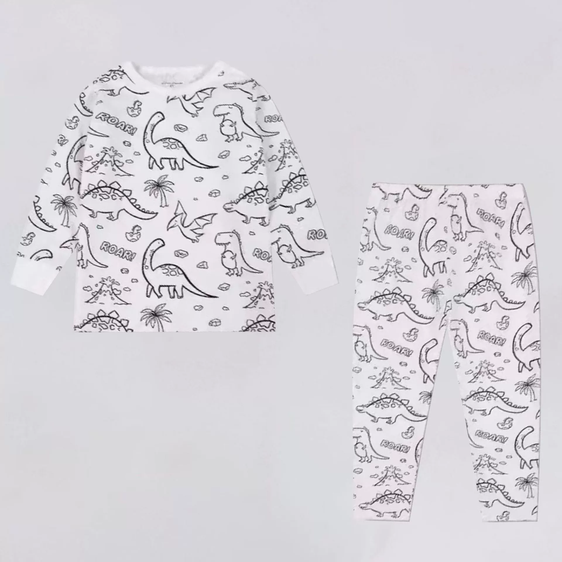 2024 осенний трансграничный новый Amazon wish европейский и американский детский костюм с принтом с круглым вырезом с длинным рукавом свитер куртка женщина