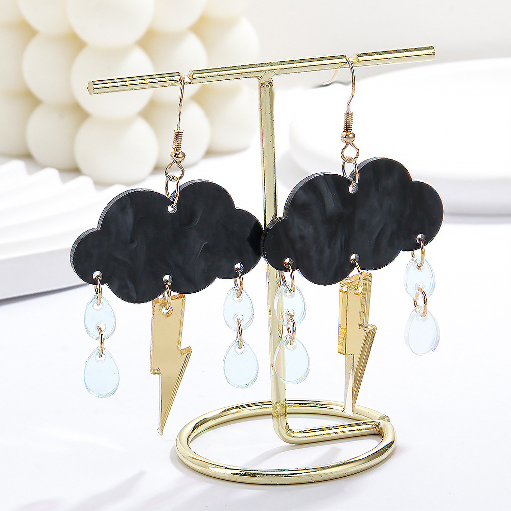 Drop Earrings Classification 1 Pair Novelty Simple Style Clouds Lightning Arylic Drop Earrings