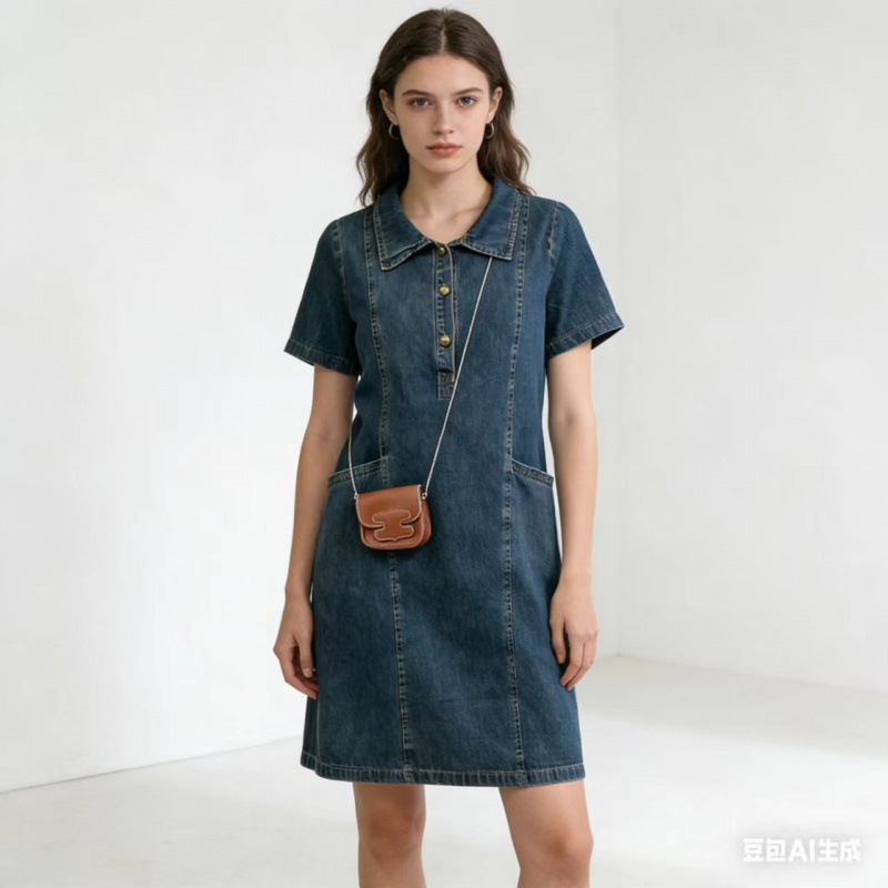 Summer fashionable denim dress