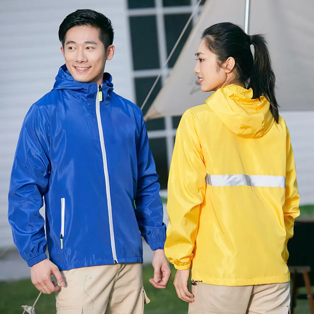 风衣外套制定秋冬团队工衣夹克做订冲锋衣印字logo长袖工作服制订