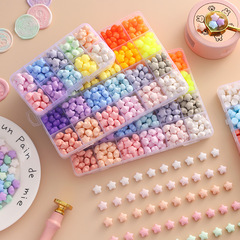 Fire paint seal wax particles candle storage box tool pearlescent special-shaped envelope seal beautiful spark paint wax particles