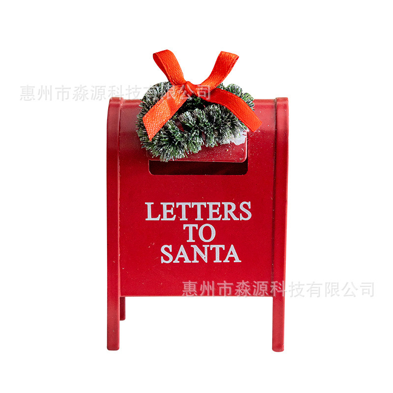 クロスボーダークリスマスアイアンガーランドメールボックスペンダントクリスマスツリーレイアウトデスクトップ造園装飾品お祭り雰囲気の装飾|undefined