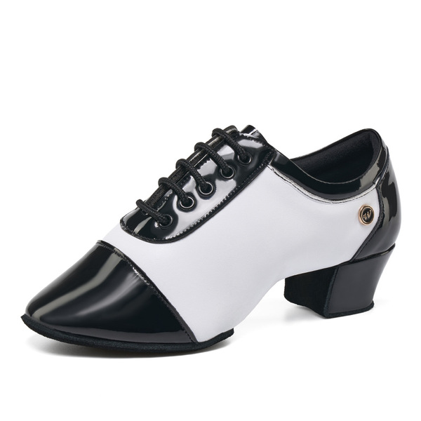 Men's professional children's Latin dance shoes for boys black and…
