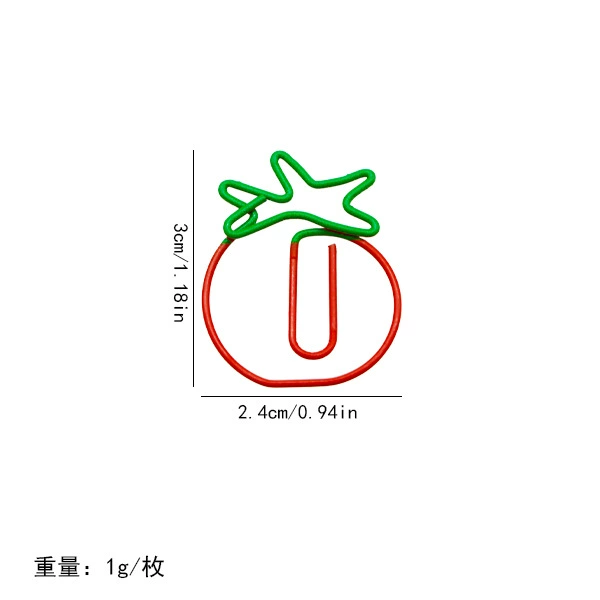 Two-color tomatoes/tomato paper clips