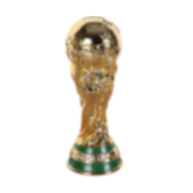 Modelo de la Copa del Mundo de Qatar Trofeo de premios de la Copa Hércules Trofeo de fútbol Artesanía de resina transfronteriza