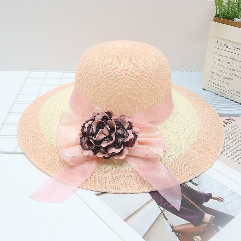 Sombrero de paja para mujer, UV, playa