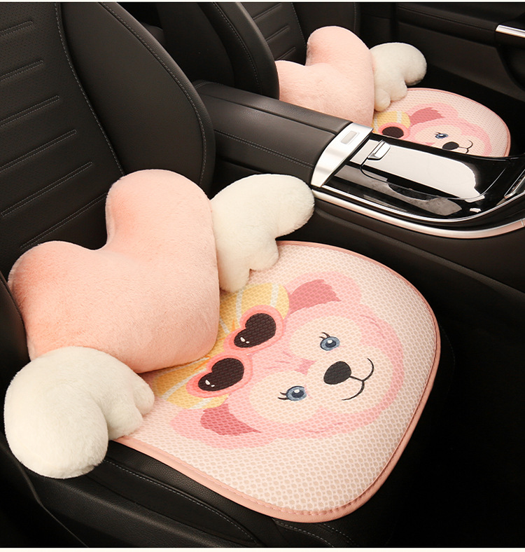Car seat cushion four seasons universal cute Duffy seat cushion half pack new seat cover winter women's car seat cushion cover