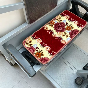Electric Tricycle and Four-Wheeler Universal Plush Cushion Car Seat Cushion Cover Autumn and Winter Thickened Anti-Slip Cotton Cushion