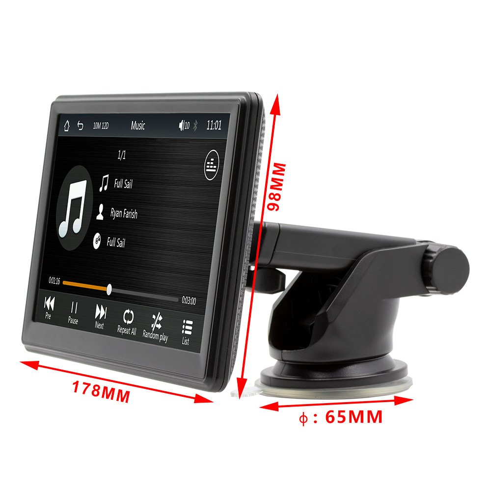 Navegación portátil de 7 pulgadas Carplay inalámbrico para coche reproductor MP5 Bluetooth manos libres control central PND navegación para coche