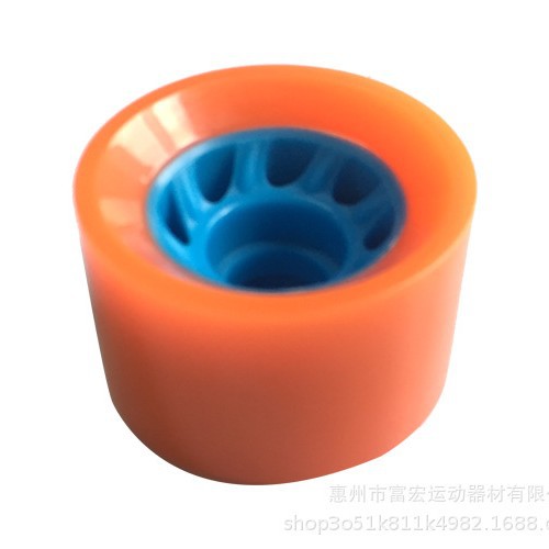 Skateboard Wheels Roller Skates Double-Row Shoe Wheels Pu Skating Wheels Children's Rubber Full Solid Street Wheels Universal