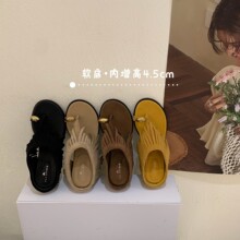 5500-00~内增高~法式金属套趾凉拖鞋女鞋子外穿2026年夏季新款