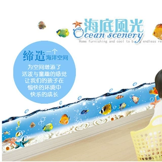 批发第三代可移除 热带海鱼客厅卧室墙贴 电视背景墙 AY917
