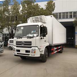 出口加纳10吨东风天锦肉钩冷藏车 保温车 冷藏车厂直销 价格 图片