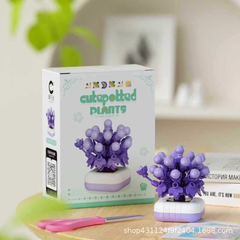 Compatible con Lego inmortal ramo de flores, juguetes de ensamblaje de plantas, adornos de claveles de girasol, regalos de año nuevo para niñas al por mayor