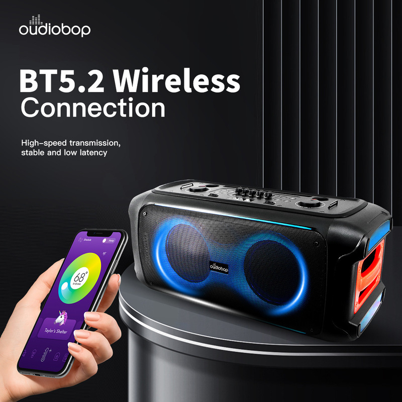 BK-2366双6.5インチ無線bluetoothスピーカー自慢灯k歌屋外家庭携帯型サブウーファ音響|undefined