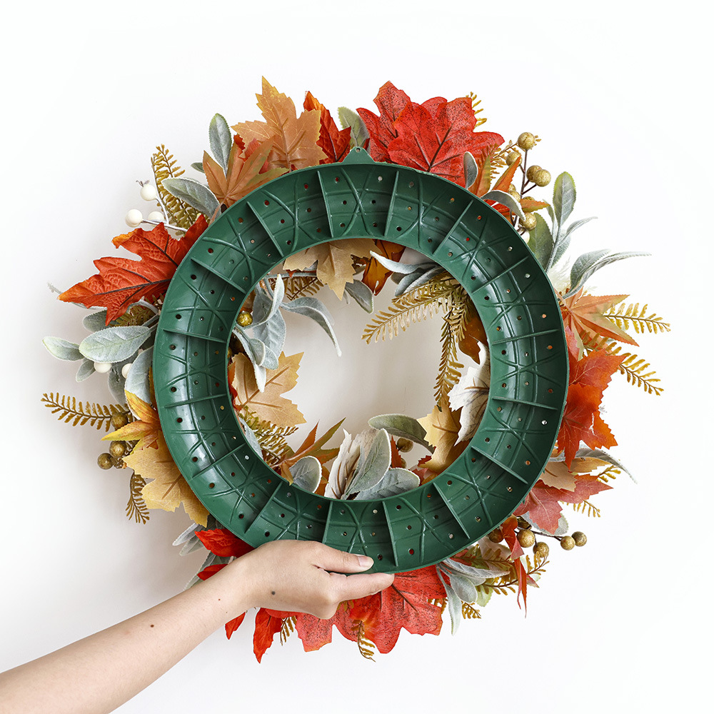 Temporada de cosecha calabaza guirlanda decoración de Halloween guirlanda de cosecha de otoño Día de Acción de Gracias colgante guirlanda de hoja de arce transfronteriza