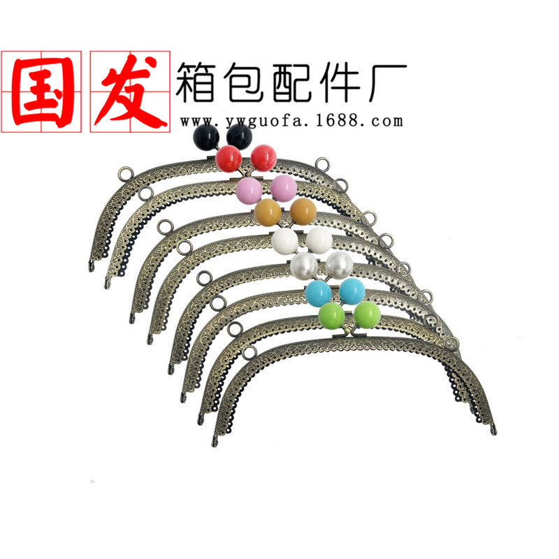 20.5CM arco en relieve encaje caramelo cabeza oro color 20MM acrílico 24 color fábrica de oro Guofakou