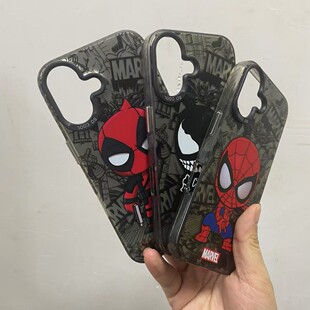Marvel Spider-Man iPhone16PROMAX Phone Case 14 Apple 15 Color Silver 13 Hard 12 Anime 11 Men