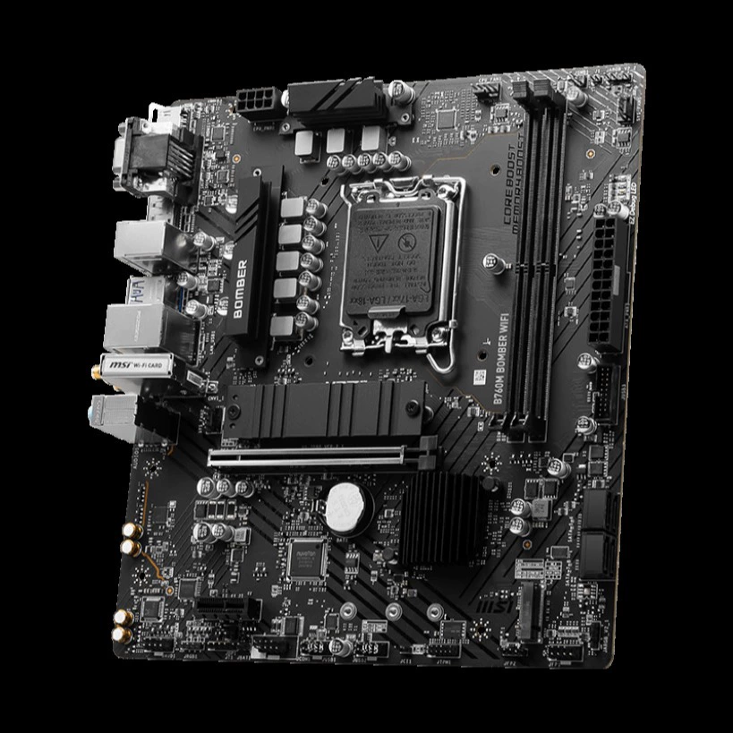 Материнская плата (MSI) B760M Bomber WiFi D5 — LGA1700, DDR5, Wi‑Fi 6E