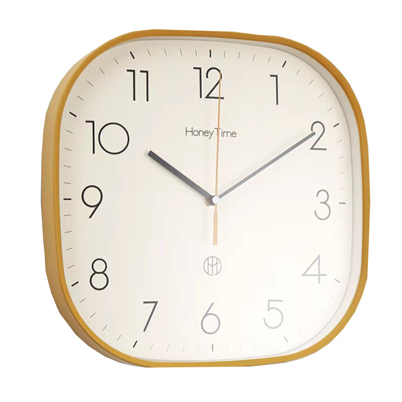 Reloj de pared moderno sin perforación simple reloj de pared sala de estar reloj doméstico 2023 nuevo reloj de pared cuadrado red grande reloj