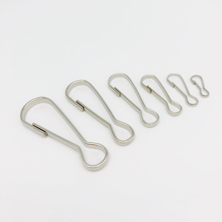 Spot Zhu bile key chain iron hook metal track buckle crystal lamp hook accessories bead curtain hook wholesale