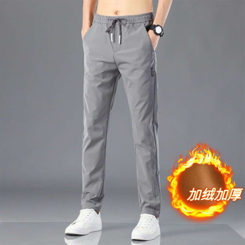 Spring and Autumn solid color plus size work casual pants men breathable work loose dirty work clothes work pants trousers