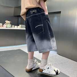 男童牛仔短裤夏季2025新款儿童夏装裤子薄款中大童没变中裤外穿潮