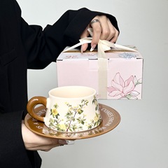 オリジナルデザイン桂花コーヒーカップセット婚約プレゼント結婚お返しお客様スタッフお土産