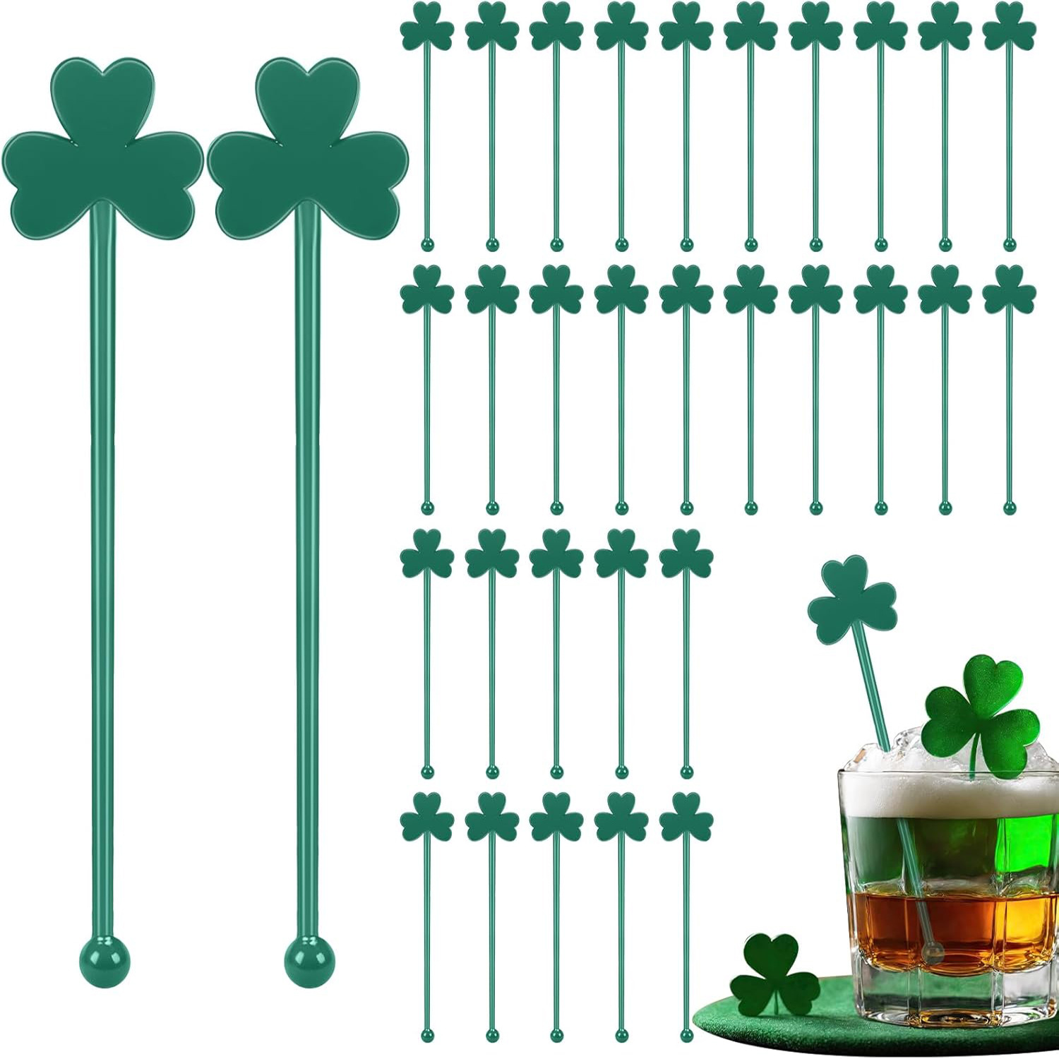 Beverage Stirrer Clover-Shaped Stirring Stick Cocktail Reusable Coffee Drink Party Bar Mixing Stick